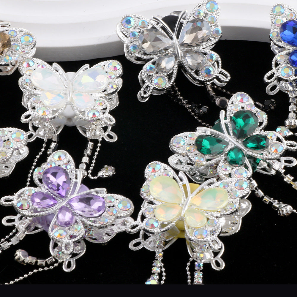 Heavy Industry Butterfly Tassel Drill Ball Can Thread Straight Hole Beads DIY Phone Chain Keychain Package Chain Accessories