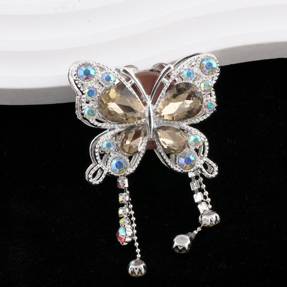 Heavy Industry Butterfly Tassel Drill Ball Can Thread Straight Hole Beads DIY Phone Chain Keychain Package Chain Accessories
