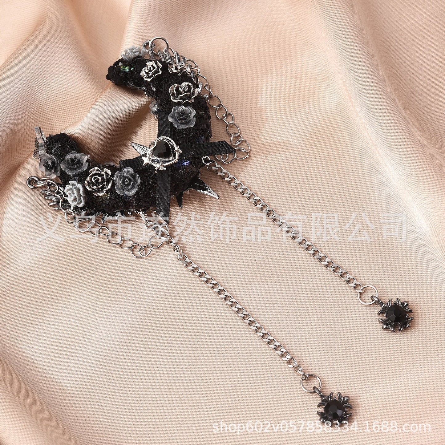 Heavy Industry Dark Hexagram Star Tassel Love Moon Chain Creative New Product Premium DIY Jewelry Accessories