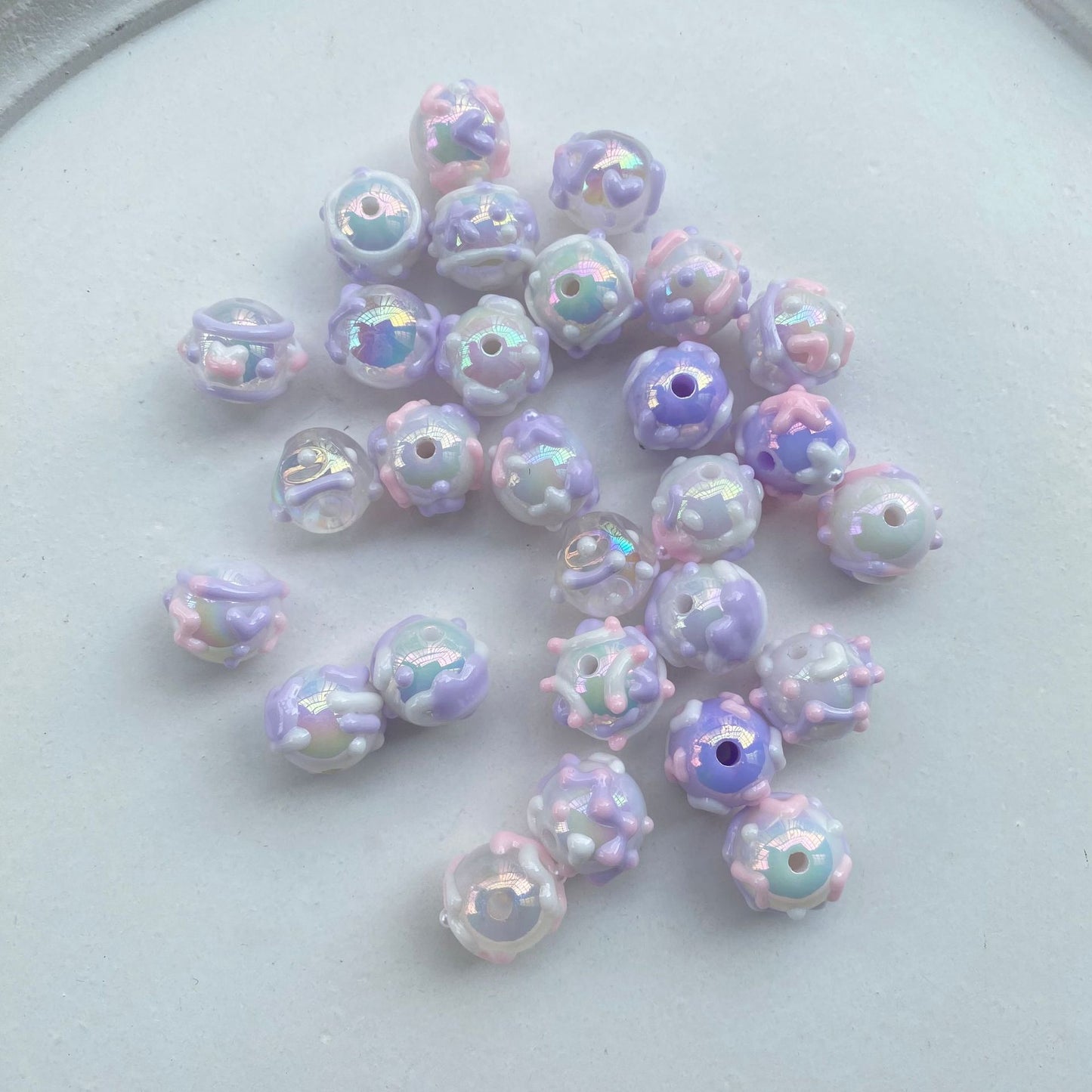 【 Purple Garden 】 Internet celebrity DIY mobile phone chain beads, scattered beads, hand drawn bead beads