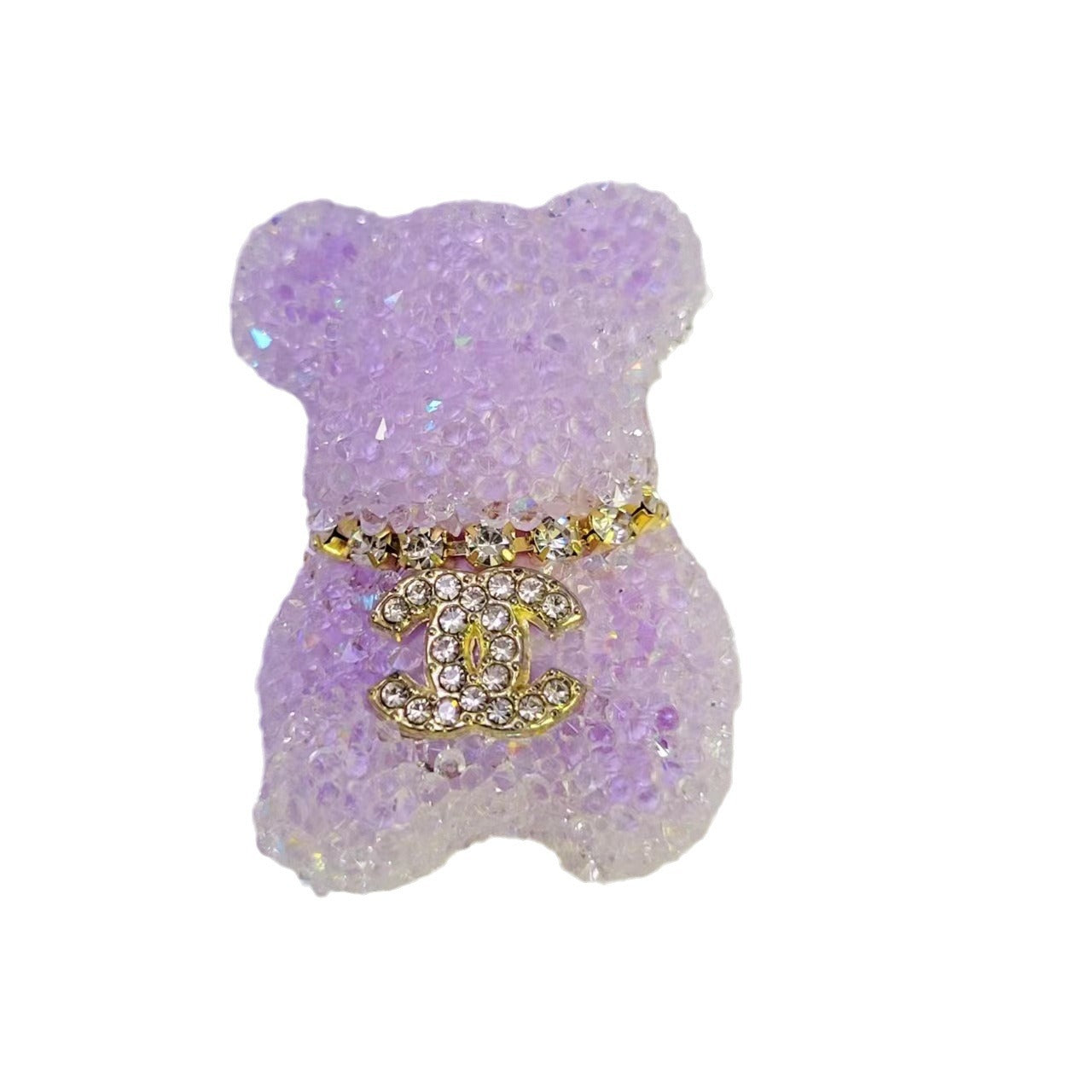 Cartoon Bear Sugar Double C Little Fragrant Sugar Bear DIY Handmade Beaded Phone Chain Keychain Pen Cap Accessories