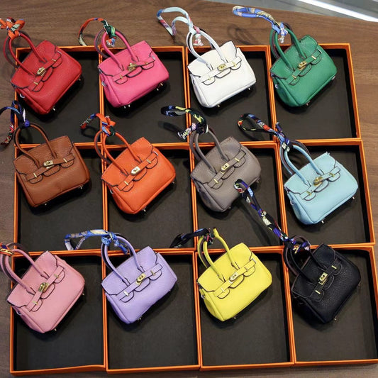 Bag Small Pendant Mini Platinum Bag Bucket Bag Cute Creative Car Keychain Pendant Earphone Mouth Red Envelope