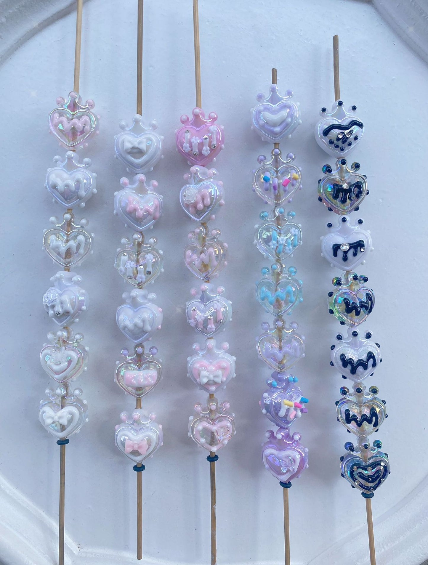 【 Purple Garden 】 Internet celebrity DIY mobile phone chain beads, scattered beads, hand drawn bead beads