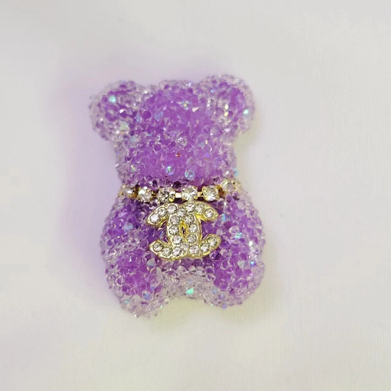 Cartoon Bear Sugar Double C Little Fragrant Sugar Bear DIY Handmade Beaded Phone Chain Keychain Pen Cap Accessories