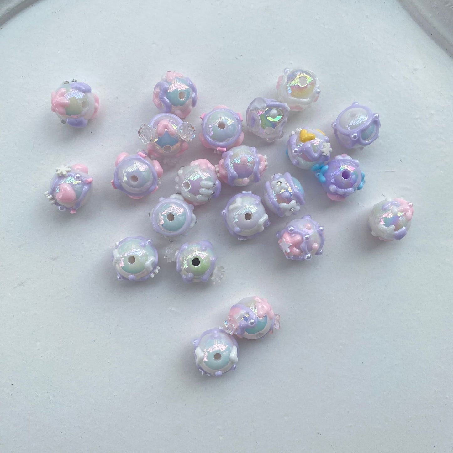 【 Purple Garden 】 Internet celebrity DIY mobile phone chain beads, scattered beads, hand drawn bead beads