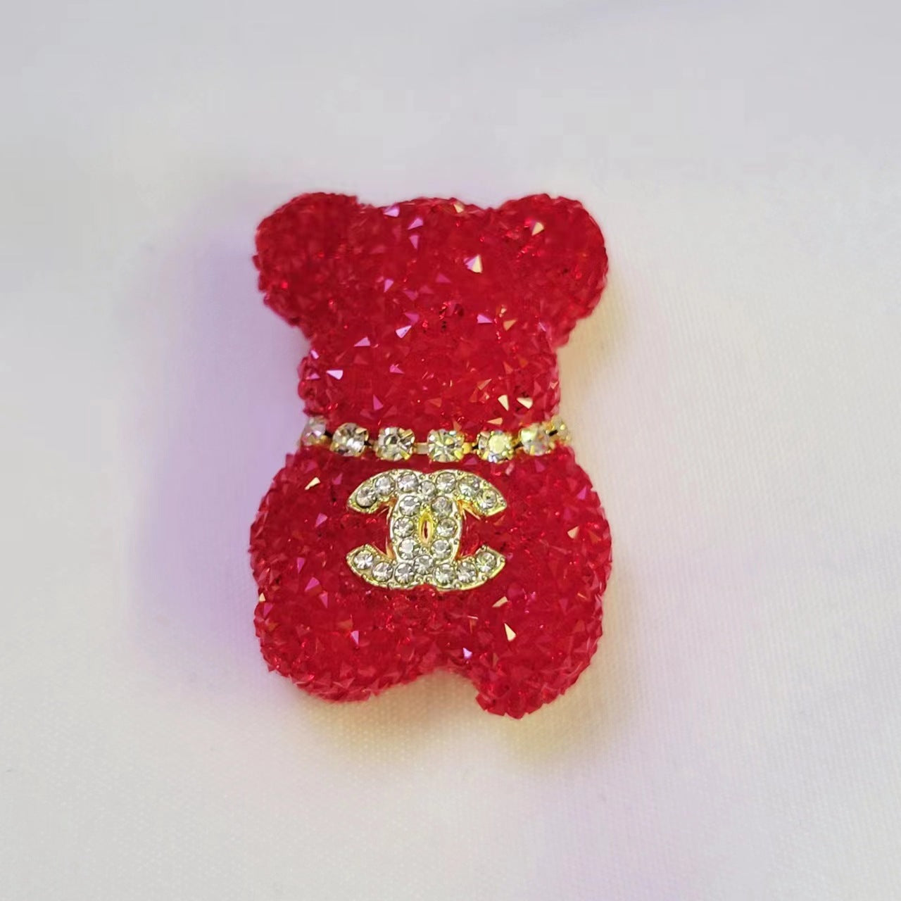 Cartoon Bear Sugar Double C Little Fragrant Sugar Bear DIY Handmade Beaded Phone Chain Keychain Pen Cap Accessories