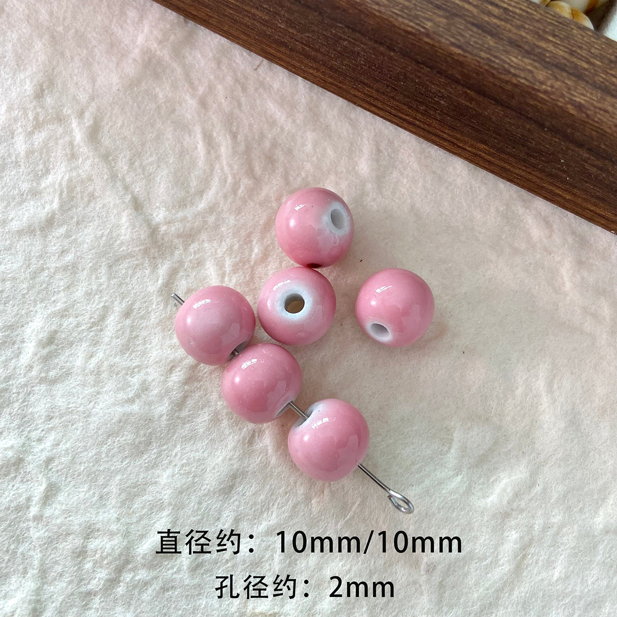 Resin Cat Ceramic Bead Wood Bead Loose Bead Bracelet Necklace DIY Accessories Material Bead