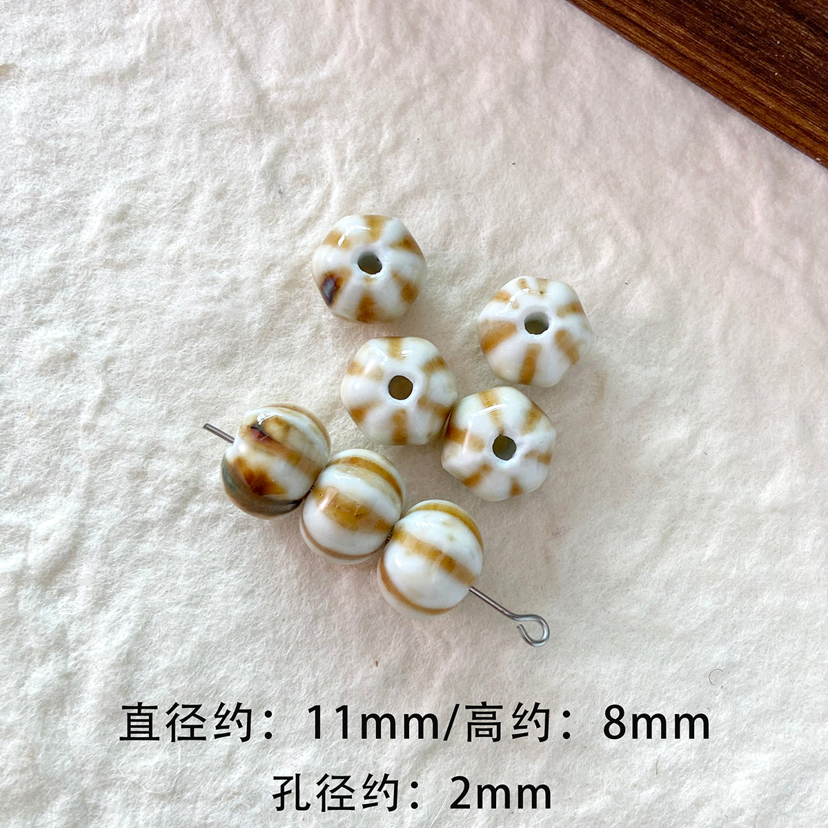 Resin Cat Ceramic Bead Wood Bead Loose Bead Bracelet Necklace DIY Accessories Material Bead