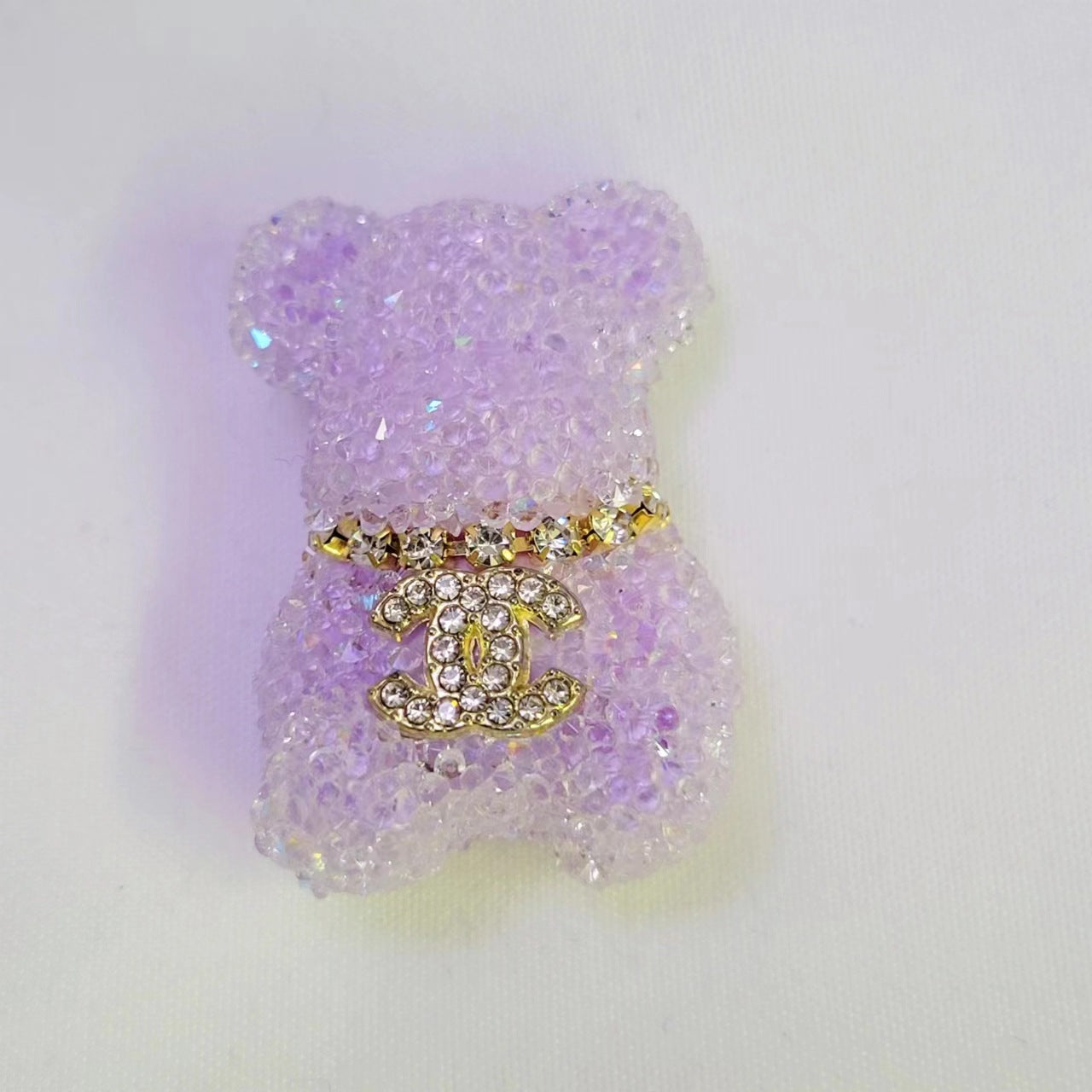 Cartoon Bear Sugar Double C Little Fragrant Sugar Bear DIY Handmade Beaded Phone Chain Keychain Pen Cap Accessories